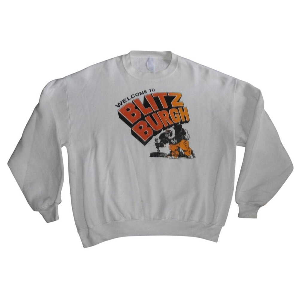 Vintage 1994 PIttsburgh Steelers Welcome to Blitzburgh Sweatshirt Men's XL